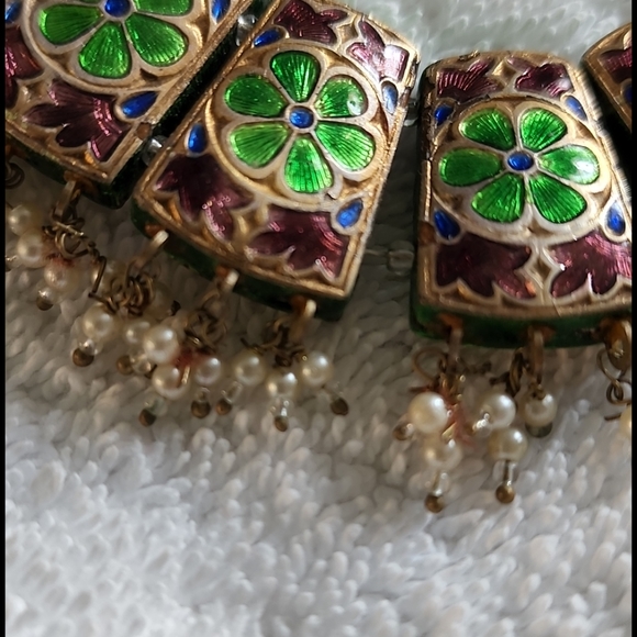 Double Sided Handcrafted vintage necklace - Picture 3 of 10